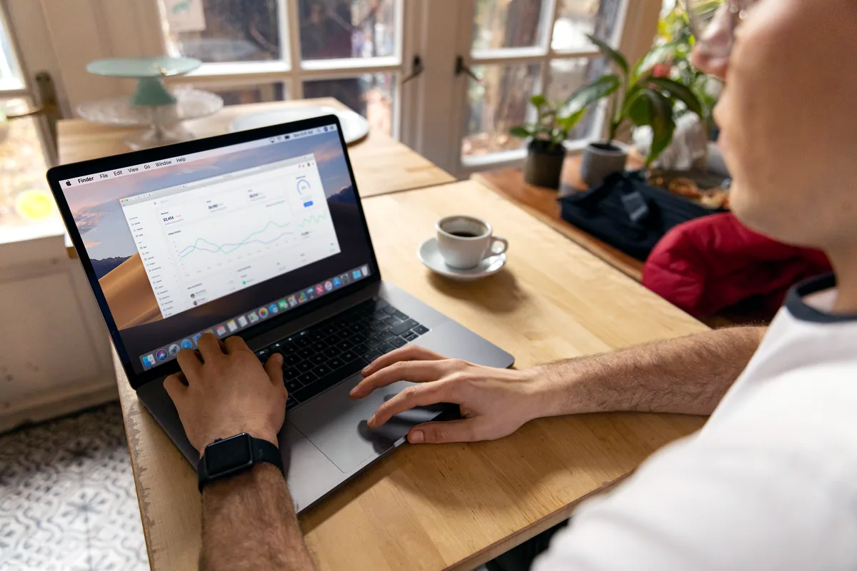 Financial dashboard tracking income and expenses