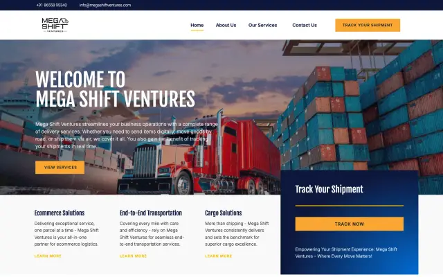 Megashift Ventures website